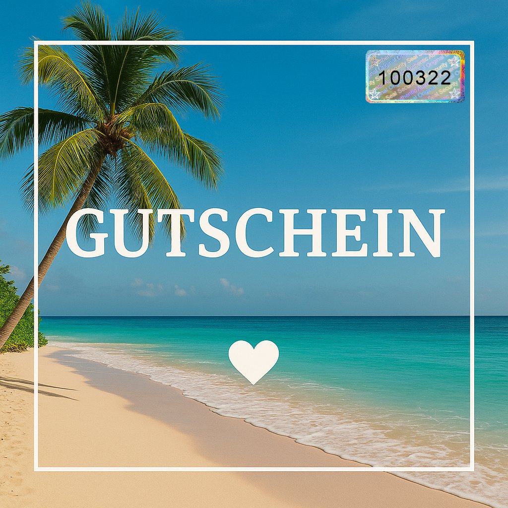 Siegelaufkleber auf Gutschein