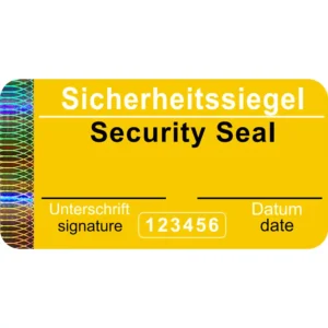 Sicherheitssiegel-Aufkleber