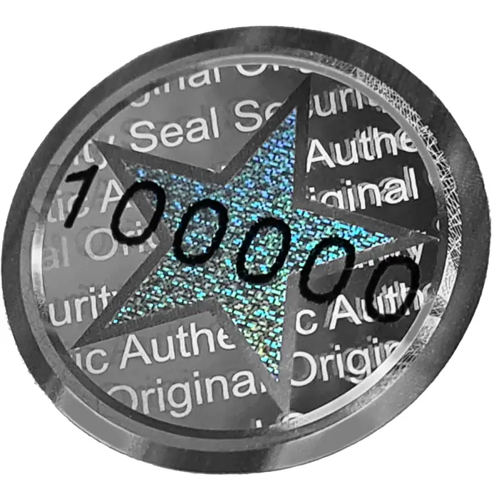 Siegeletiketten Security Seal Sticker