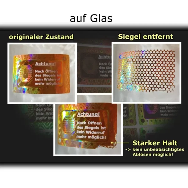 3D-Hologramm-Siegel Echtheitssiegel