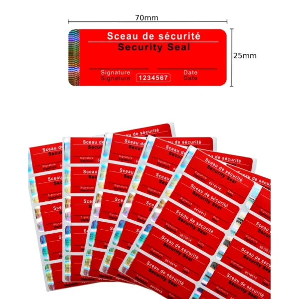 étiquettes de sécurité