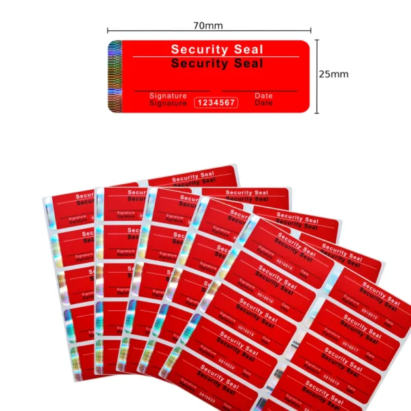 security seal sticker label 70x25